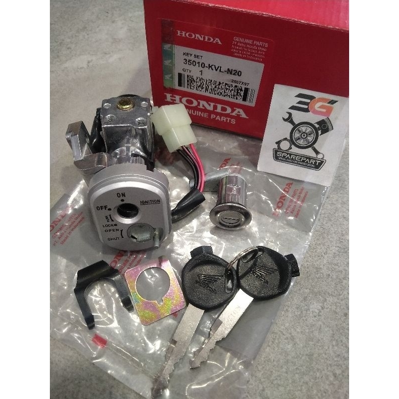 KUNCI KONTAK ASSY KVL SUPRA X 125 FI INJECTION 35010-KVL-N20 HONDA