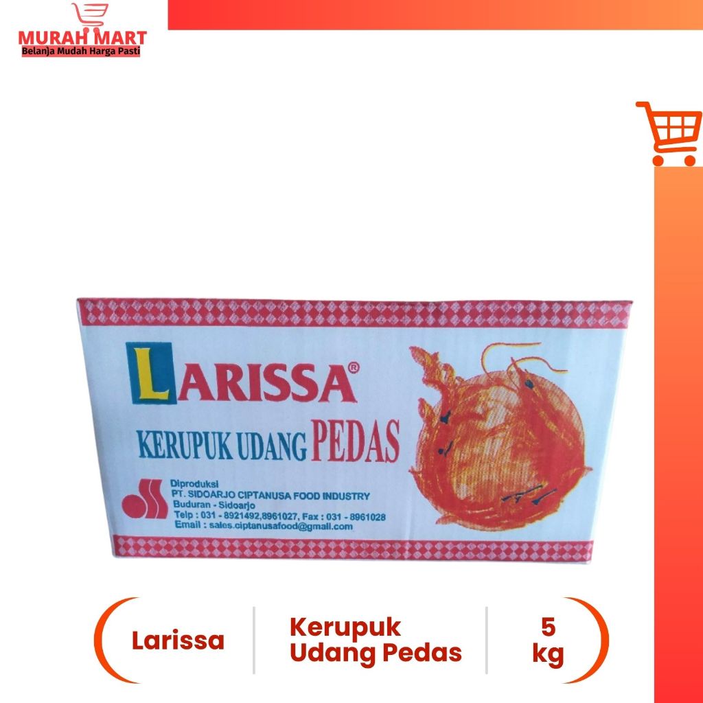 

Kerupuk Udang Pedas Larissa 5 kg