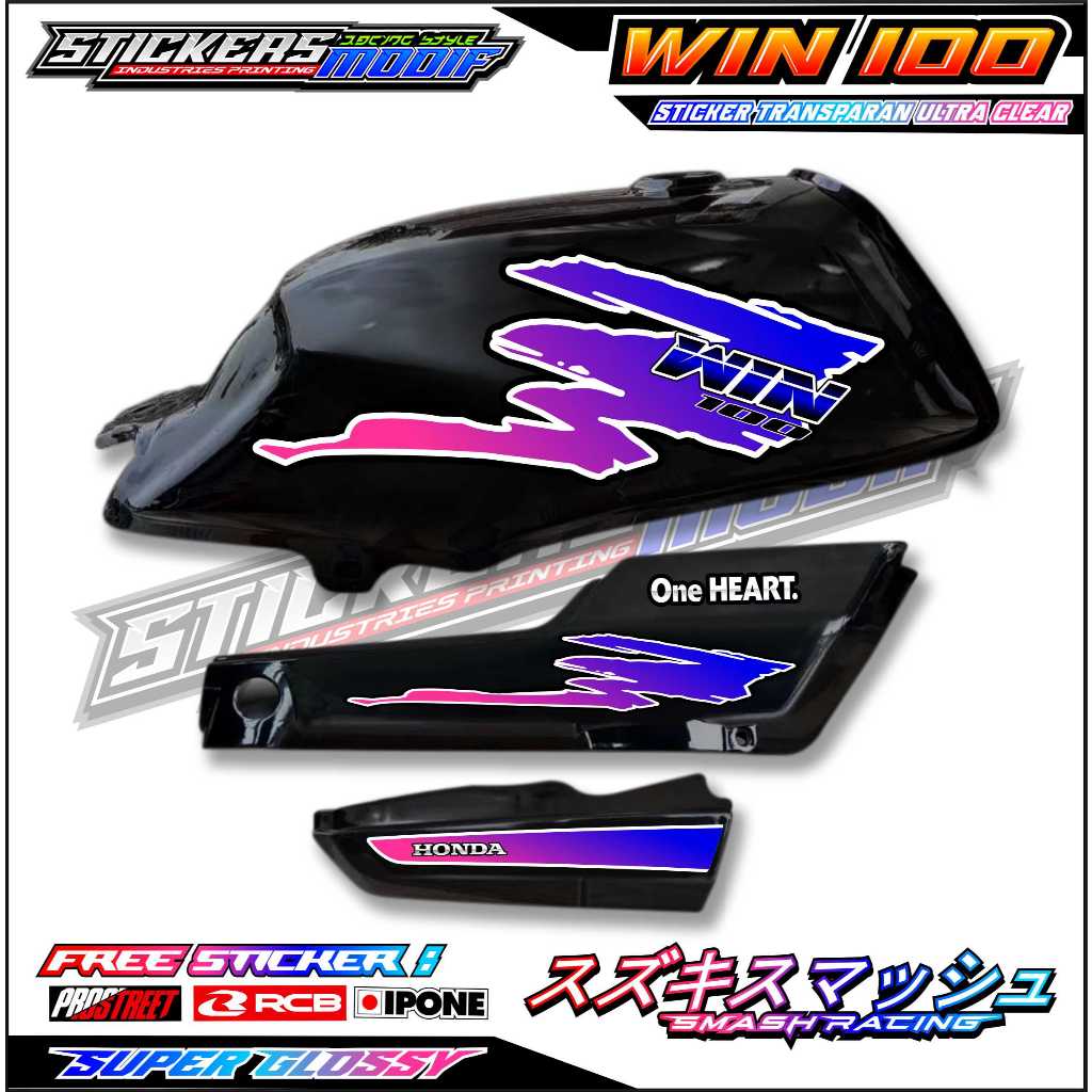 STRIPING VARIASI HONDA WIN 100 / STICKER LIST VARIASI MOTOR HONDA WIN 100