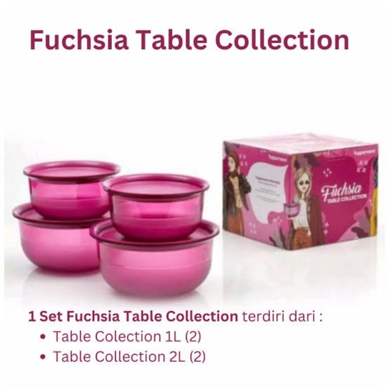 FREE RANDOM | Tupperware Fuchsia Table Collection Set