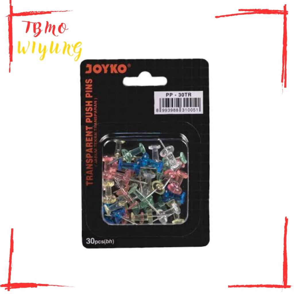 

PUSH PIN PP-30 JOYKO TRANSPARANT