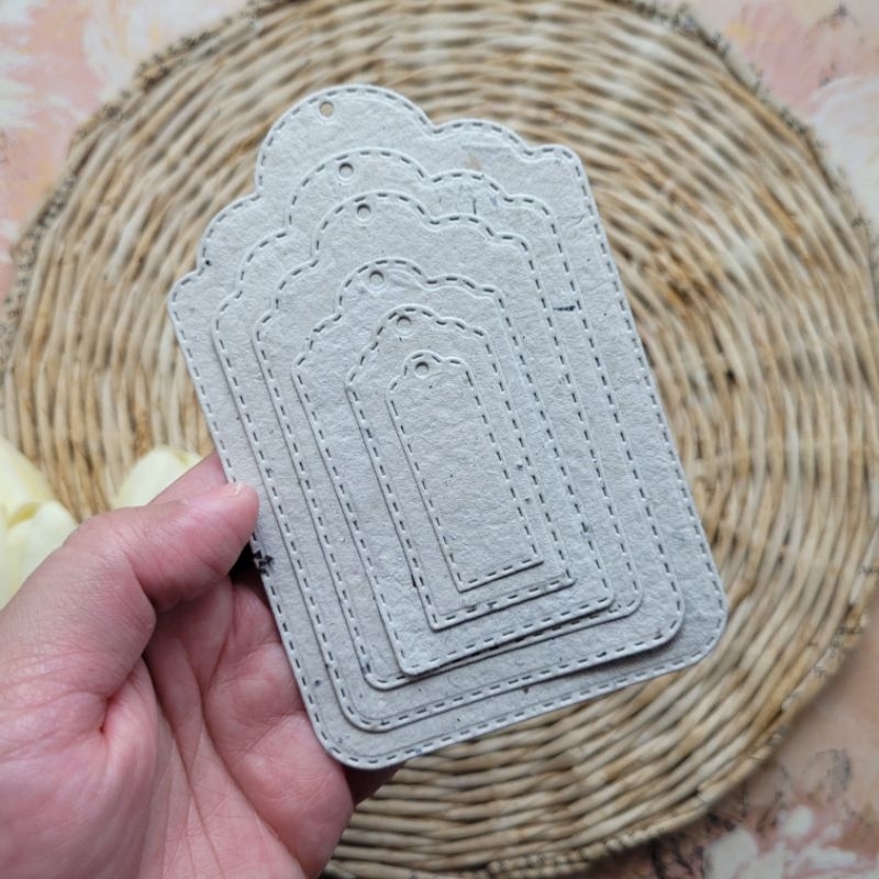 

6 pcs Tag Kertas Daur Ulang