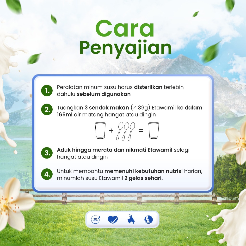 

BgKr Etawamil Weight Gain - Susu Gemuk Penambah Berat Badan & Nafsu Makan Halal BPOM 1000 Gram 1 KG