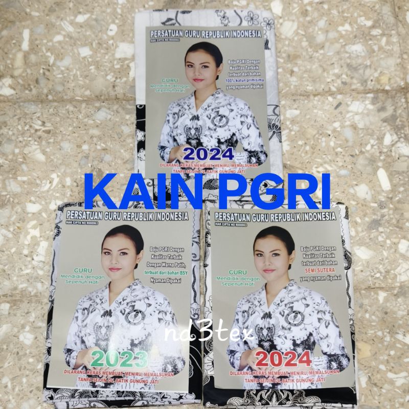 Kain Seragam PGRI / Seragam Batik Guru PGRI CV Gunung Jati / Bahan Kain PGRI BSY / Bahan Kain PGRI S