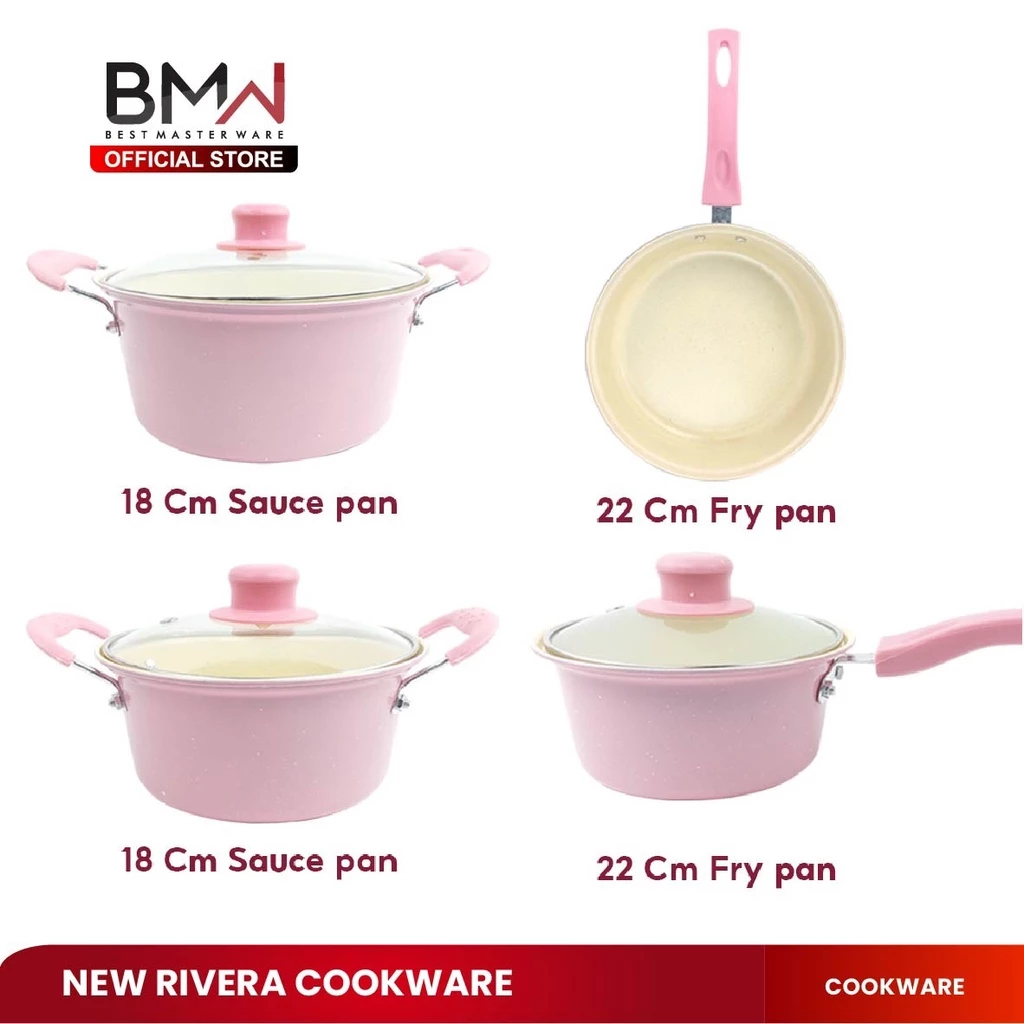 Panci Set 13 Tutup Kaca Serbaguna Panci Set Lengkap Stainless Steel - SS
