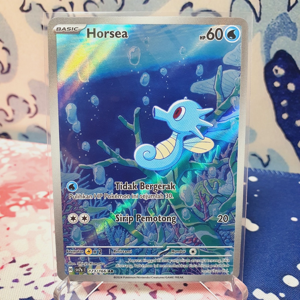 Horsea AR sv7s 173/166 Pokemon TCG Indonesia Bimbingan Rasi
