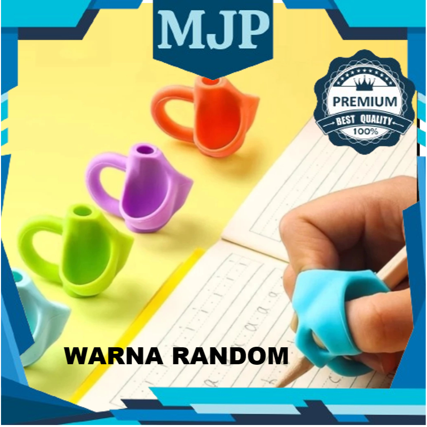 

Pegangan pensil korektif Pencil holder Pensil Grip Alat Menulis Anak Model Dolphin Dan 3 Jari Silikon Alat Pegang Pen (Warna acak) BY MJP MART