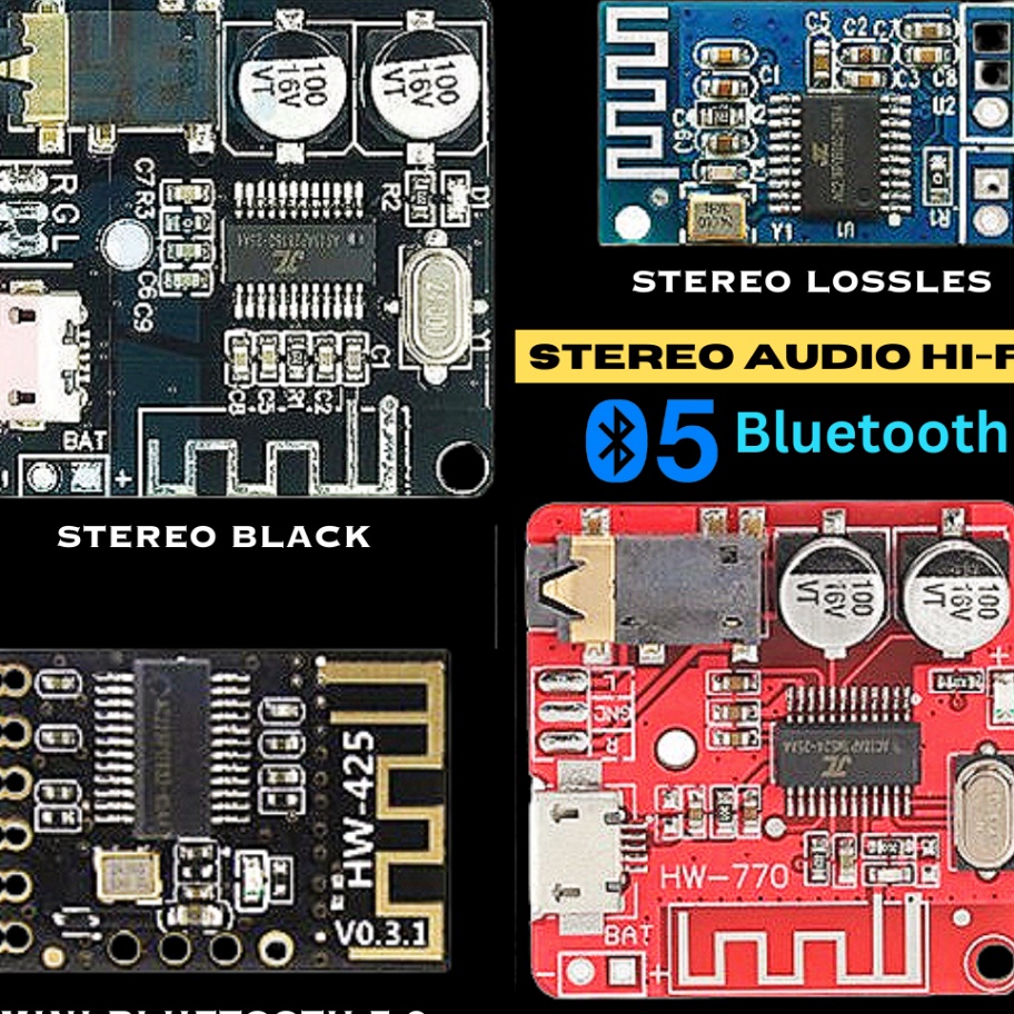 Kit Modul bluetooth 5  audio receiver mp3 player 5V