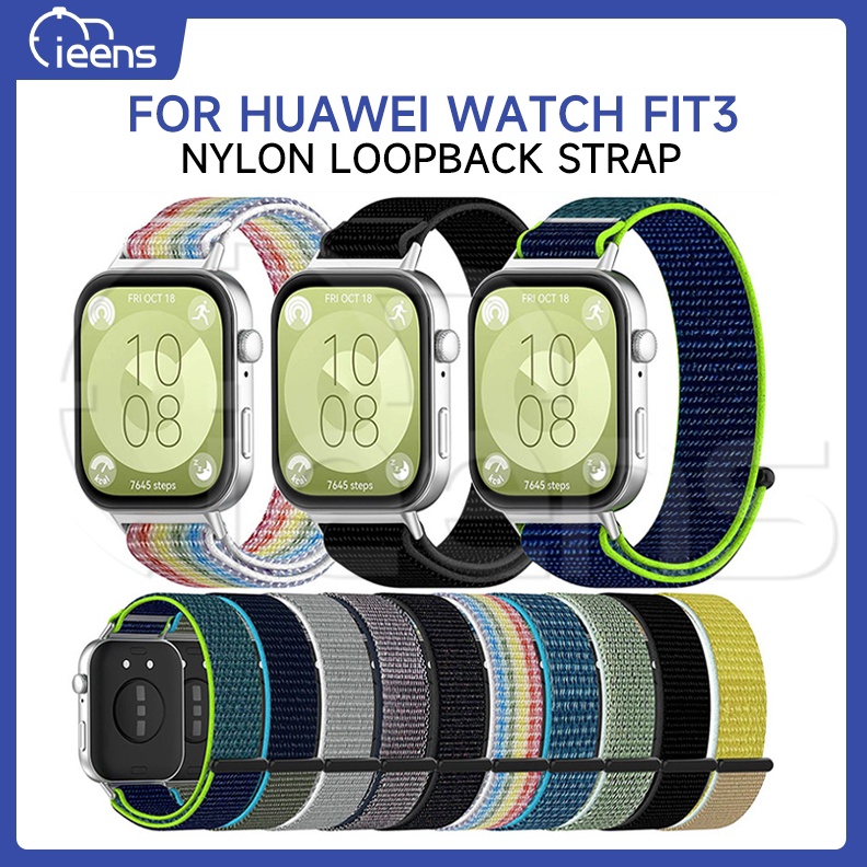 Strap Huawei Watch Fit 3 Tali jam Nilon Alpine Quick Release For Huawei Watch Fit3 Nylon Loopback St