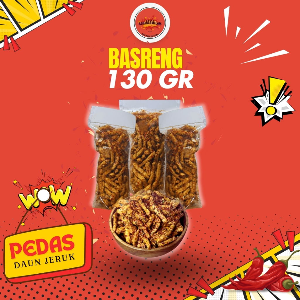 

Basreng Pedas Daun Jeruk 130gr