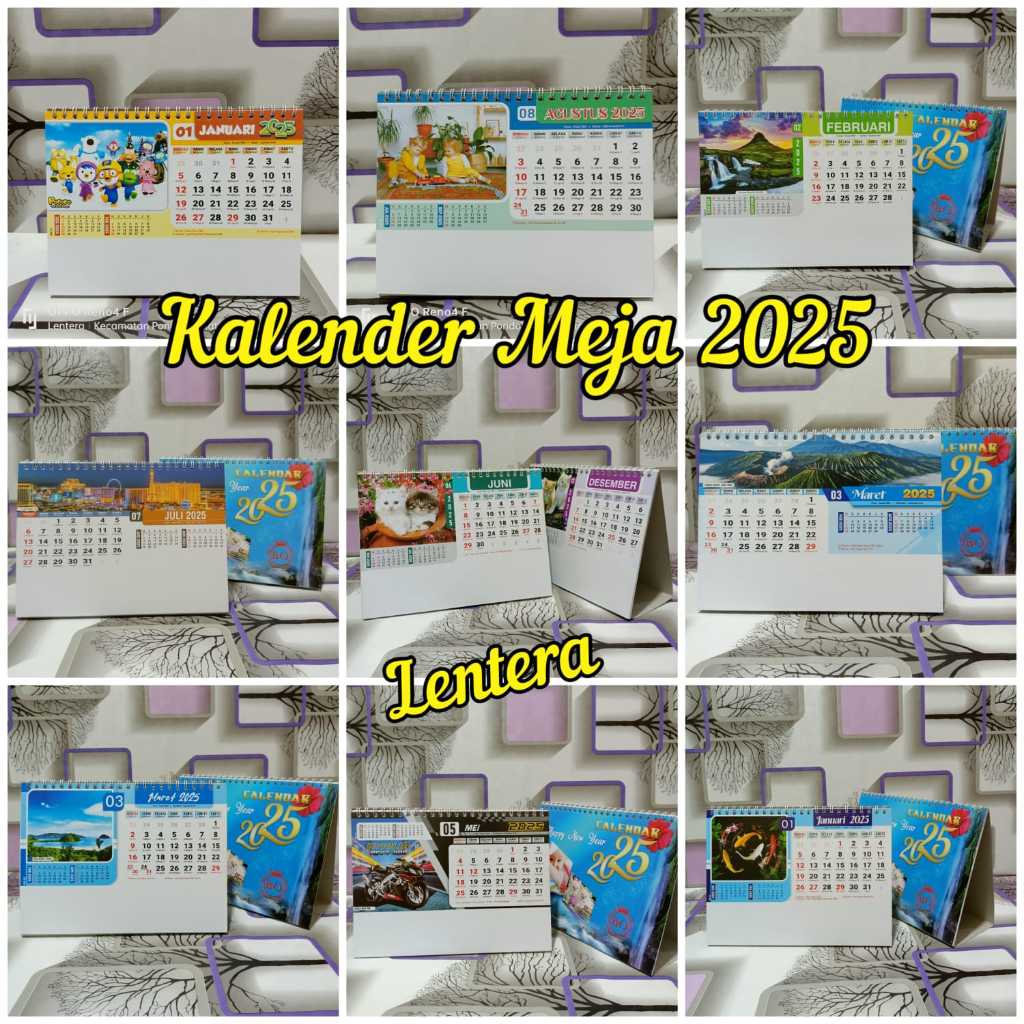 

kalender meja standar tahun 2025