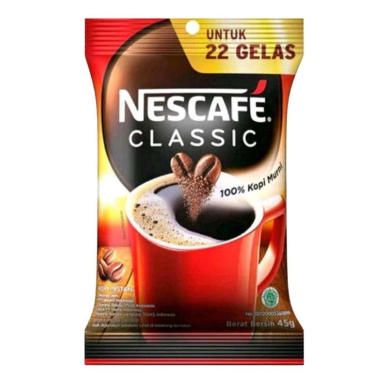 

Nescafe Kopi Klasik Bubuk Bag 45 gram