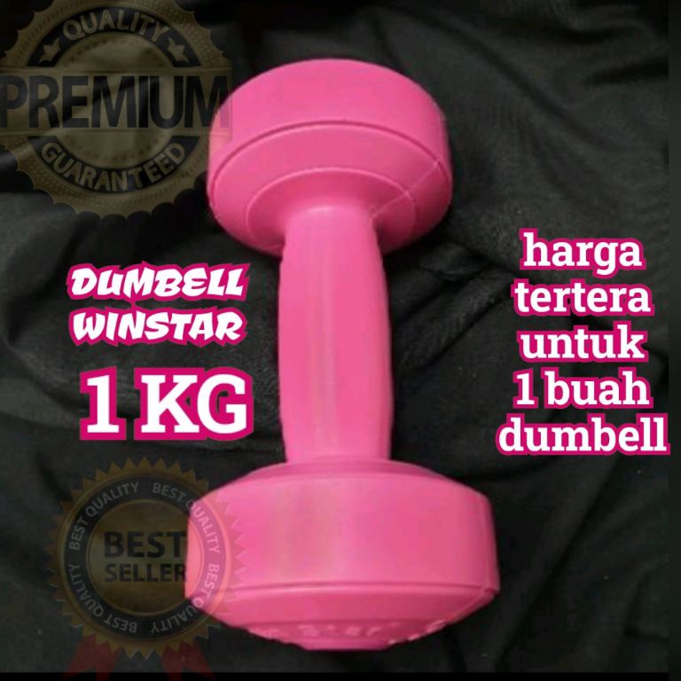 Kejutan Menarik PINK 1 KG WINSTAR DUMBELL BARBEL BARBLE DAMBEL DUMBEL DAMBEL