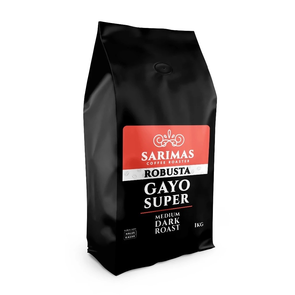 

KOPI ROBUSTA GAYO SUPER SARIMAS (KOPI BUBUK) FRESH ROASTED 100 gram REPACK