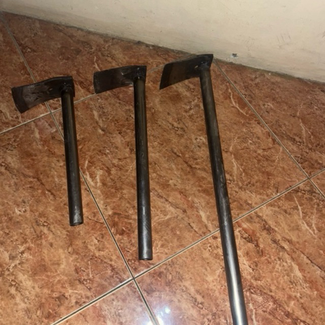 cangkul mini bahan baja per gagang pipa cangkul multifungsi