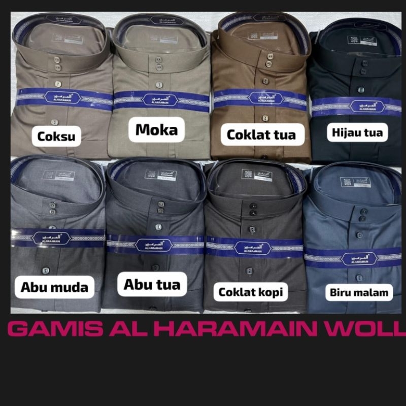 GAMIS AL HARAMAIN BAHAN WOLL NON MANSET