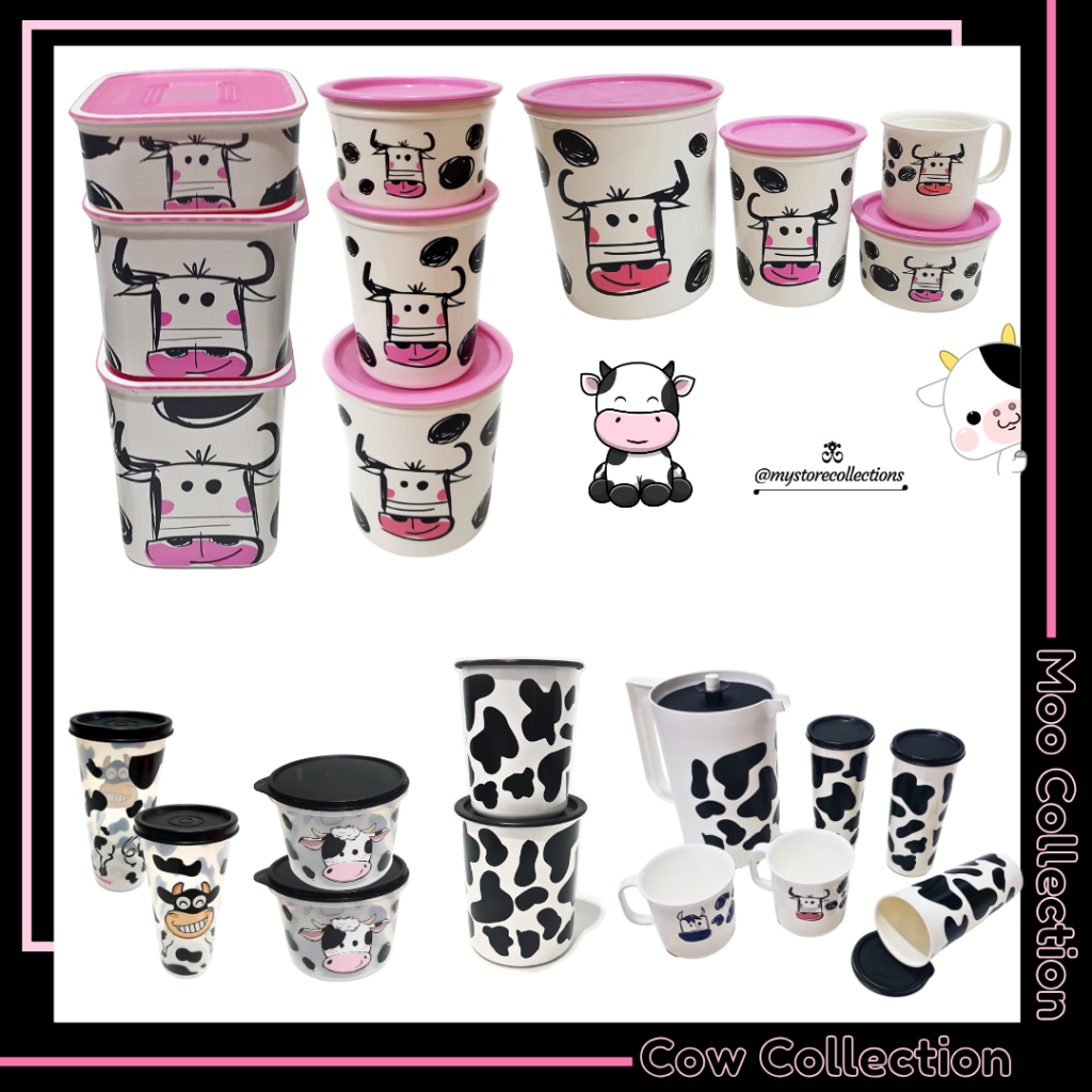 Cow Moo Collections Baseline • Canister • Tumbler • Pitcher  Indo - Import ( koleksi Sapi ) Tupwr
