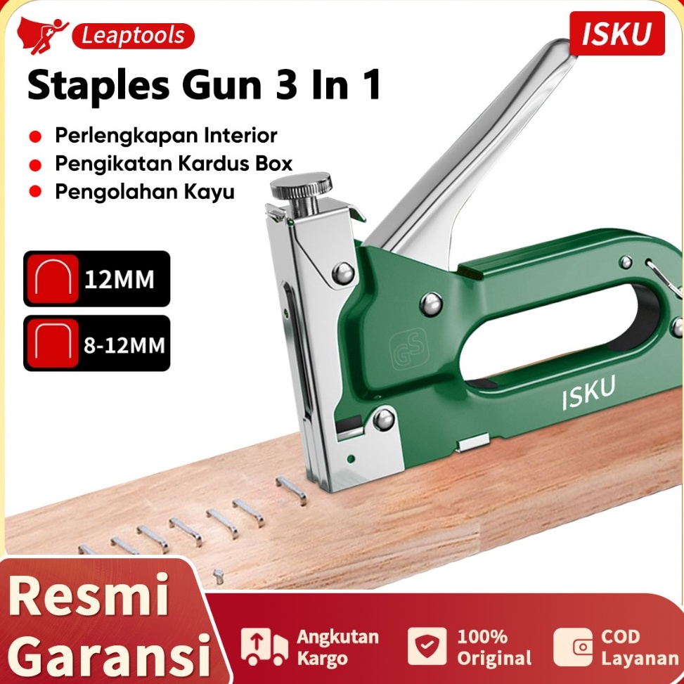 

ART R4P5 Isku Staples GunAlat StaplesStaples Tembak 3 in 1Metal Tacker Professional pistol paku