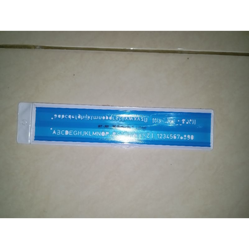 Penggaris Sablon/Penggaris Mal Huruf 0,5mm
