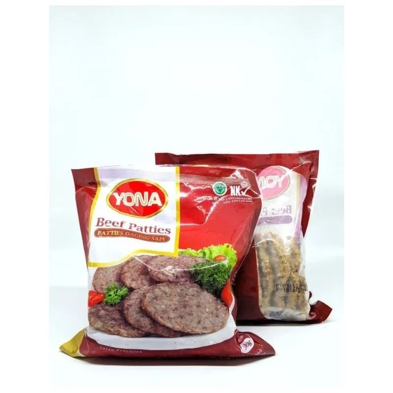 

Yona Beef Patties 500gr / Patties Burger / Daging Burger / NickyFrozenFood