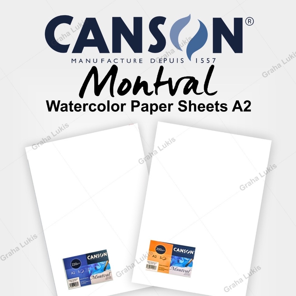 

ART C5J6 Canson Montval Watercolour Paper A2 2 gsm 22 gsm