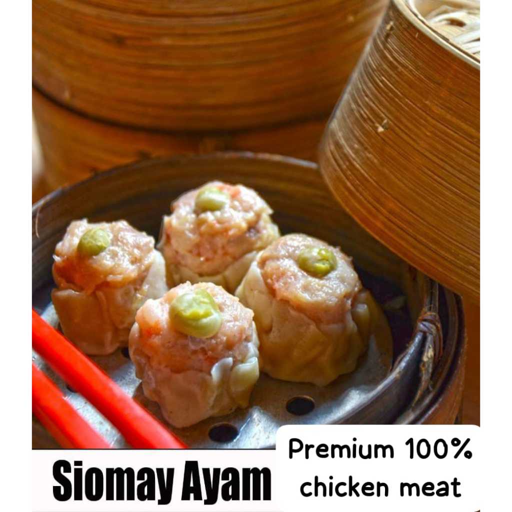 

SIOMAY AYAM PREMIUM PURE MEAT ISI DAGING AYAM GILING Frozen Food Cemilan Makanan Beku Olahan Enak