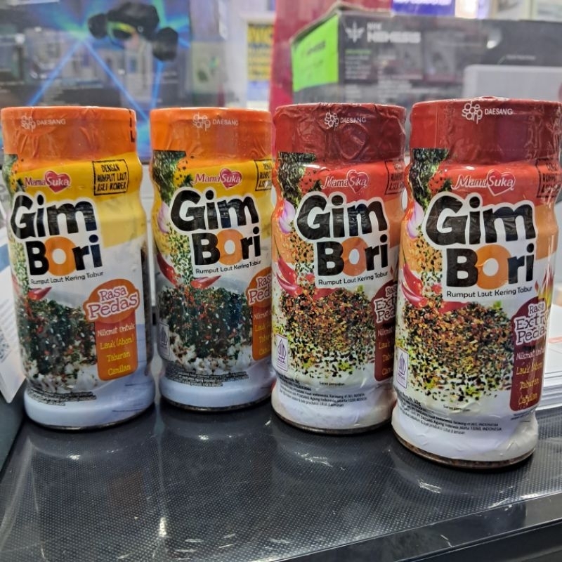 

Mama Suka Gim Bori Rumput Laut Kering Tabur Original Botol 30 g