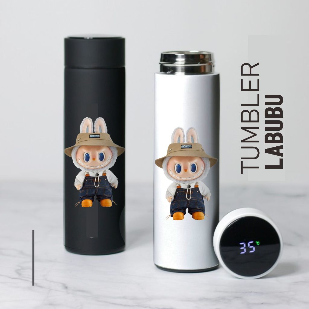 TUMBLER LABUBU BOTOL MINUM TEMPAT AIR MINUM LABUBU LED LABU BU TUMBLR