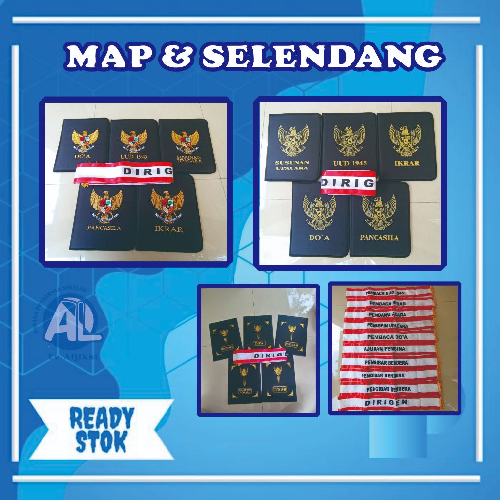 

map upacara 1 set isi 7 map batik 1 pak