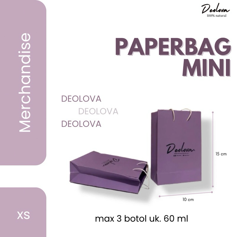 

[Additional] Paperbag mini xs Deolova ungu