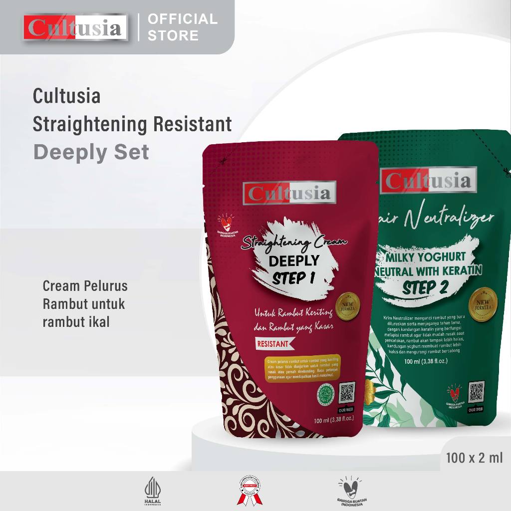 Cultusia Straightening Resistant Hair 100ml - Deeply Set