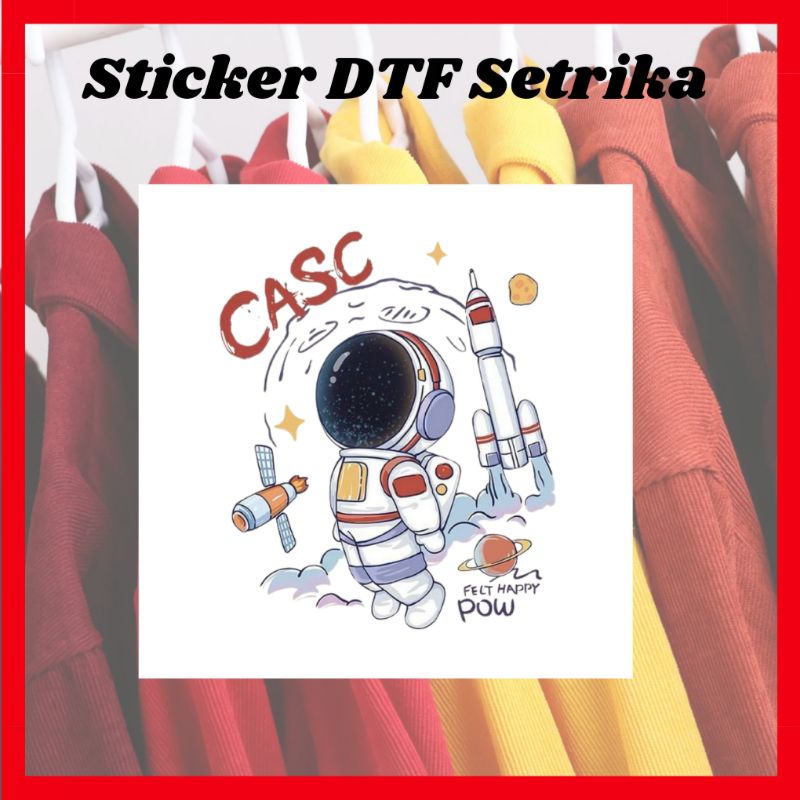 

STICKER SABLON DTF MOTIF ASTRONOT 7 x 7 Cm