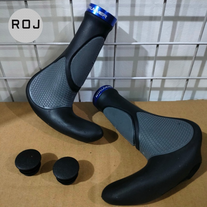 Strummer HFT-878 MTB grip with bar end barend sepeda