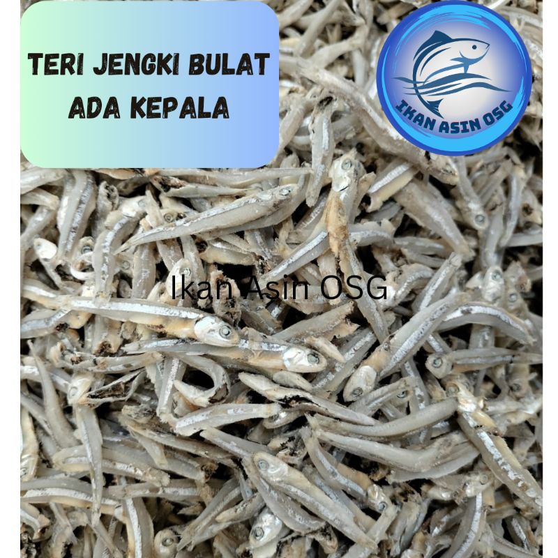 

Ikan asin Teri Jengki bulat ( ada kepala ) super 1000gram, 500gram, 250gram