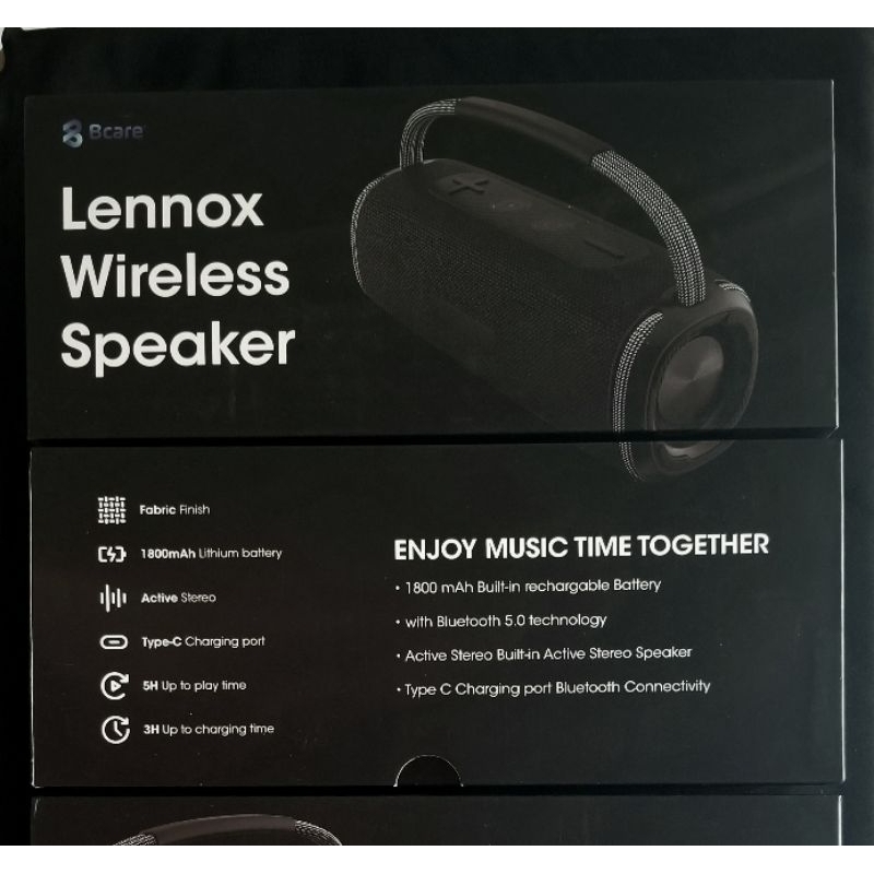 Bcare Lennox Wireless Speaker - Original Resmi Bcare