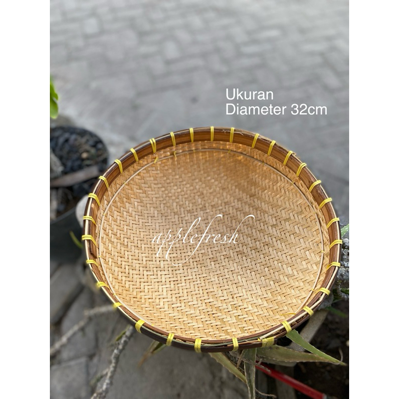 Kalo bambu serbaguna|Penyaring santan|Tempat bawangPeniris sayur