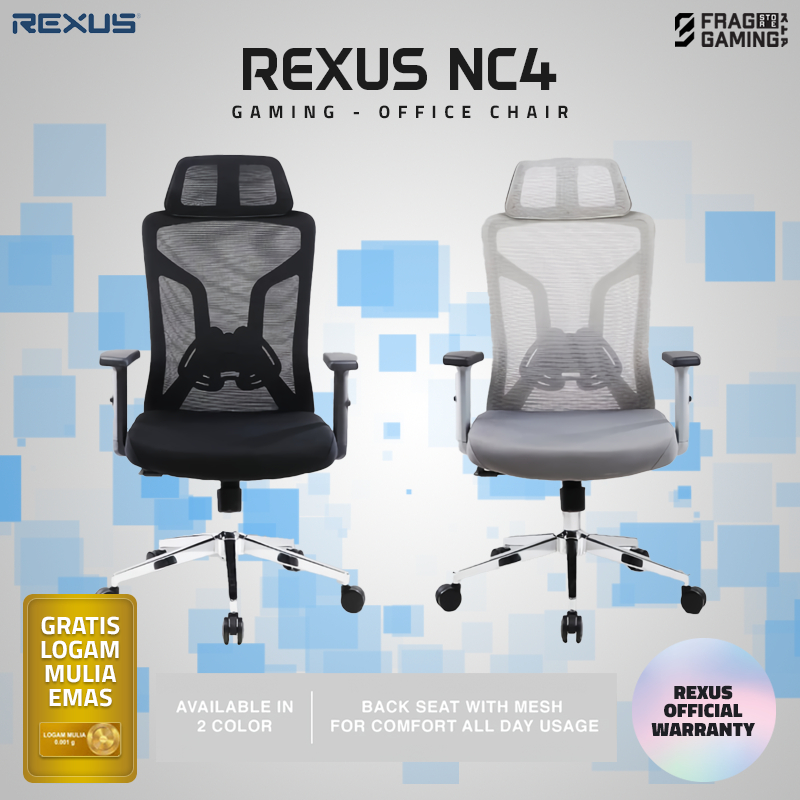 Rexus Ergonomic Office Chair Kursi Kantor NC-4 / NC4