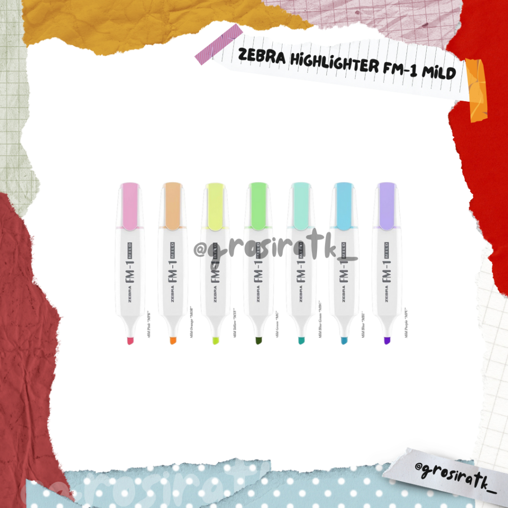 

Zebra Highlighter FM-1 Mild
