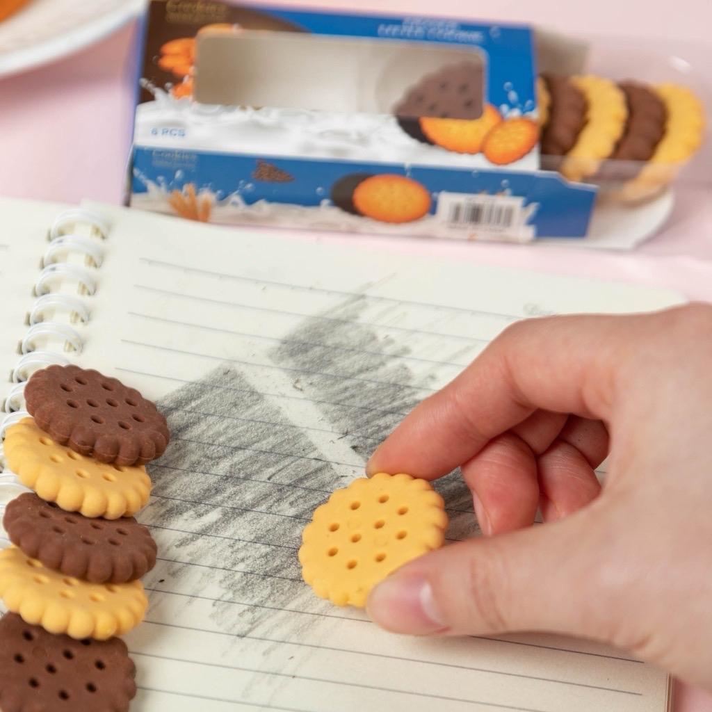 

Penghapus anak lucu bentuk biskuit cokelat Epinidithouse Stationery Eraser Unik