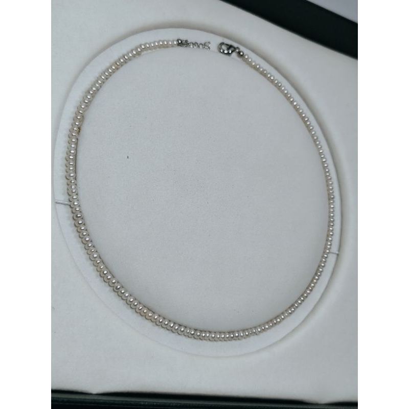 Kalung Mutiara air tawar size 2,5-3mm