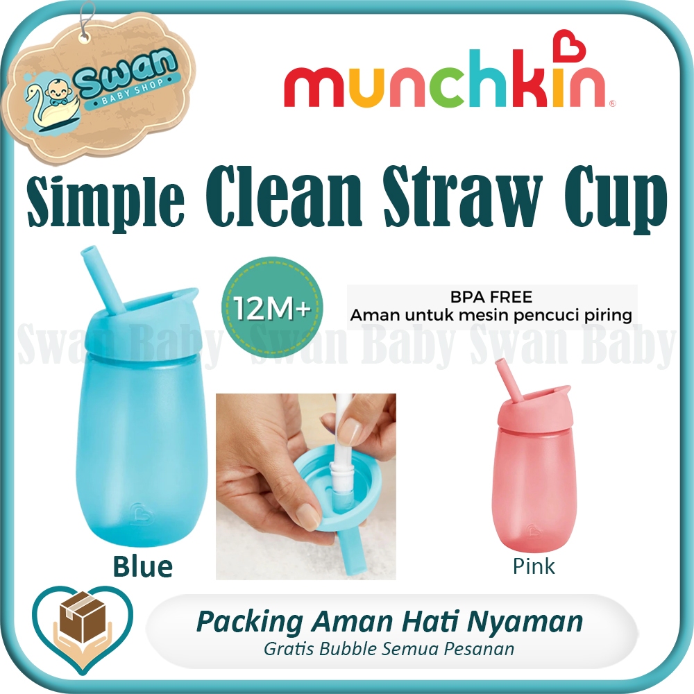 Munchkin Simple Clean Straw Cup 296ml / Gelas Minum Bayi