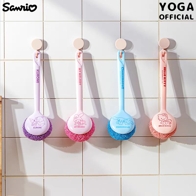 Sikat Wajan Import Sanrio / Sikat Ganggang Cuci Piring Melody Kuromi / Sikat Piring Ganggang Import 