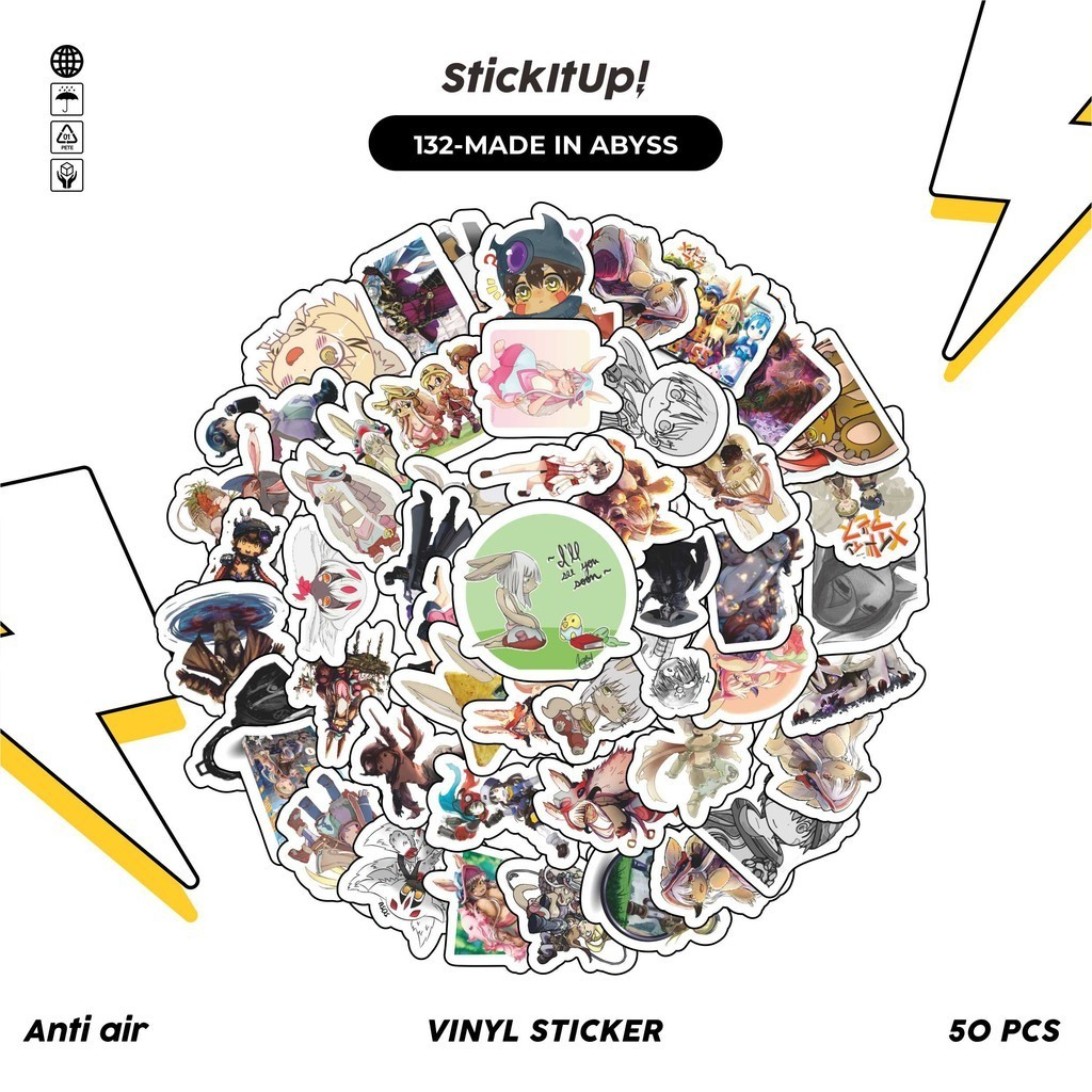

COD✨ 50 Pcs Stiker Motif Anime Made In Abyss Anti Air Untuk Dekorasi Notebook Sepeda Skateboard Handphone DIY