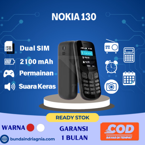 Hp Nokia 130 Ta - 2017 Dual Sim Camera Original Hp Jadul Terbaru