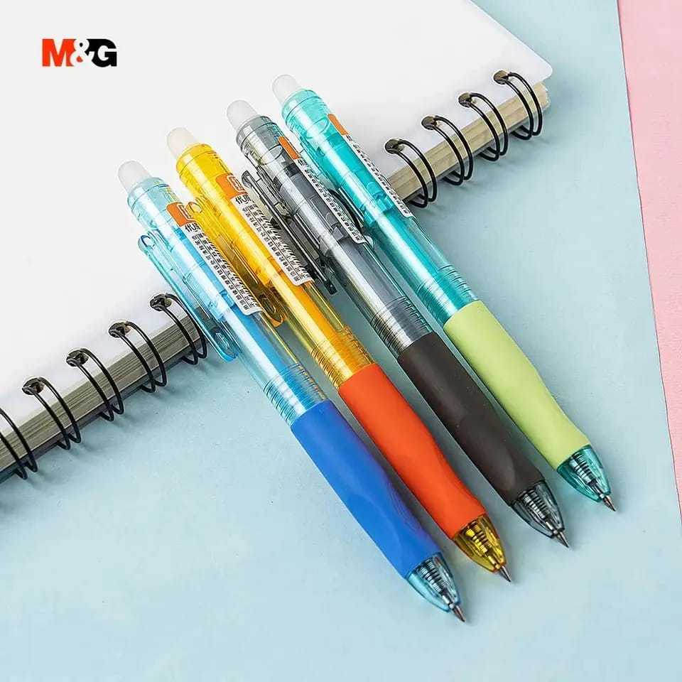 

M&G Retractable Erasable Gel Pen #AKPH7101 with Ergonomic soft rubber grip/0.5mm Black