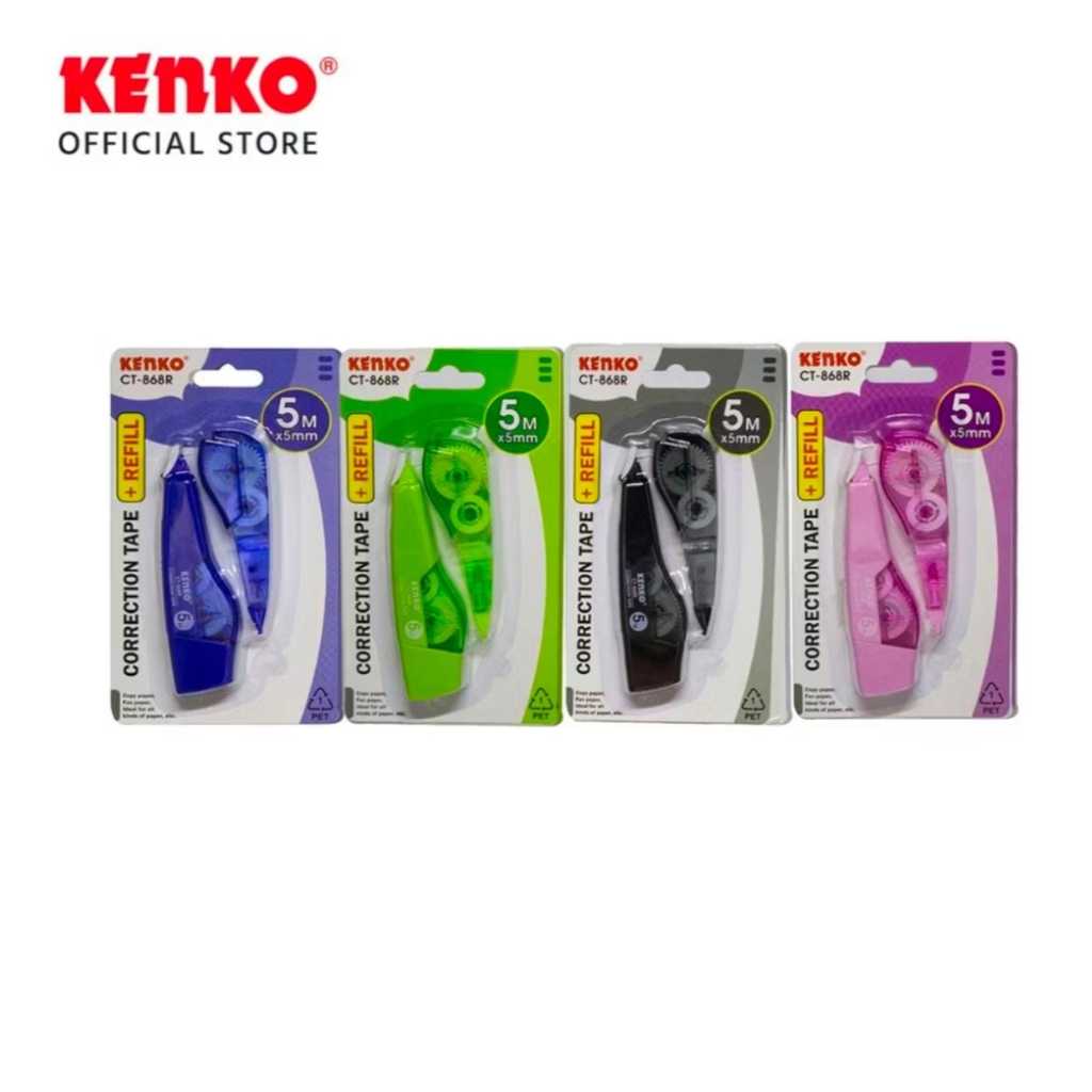 

KENKO CORRECTION TAPE CT-868R + REFILL (5MX5MM) PER PCS WARNA RANDOM