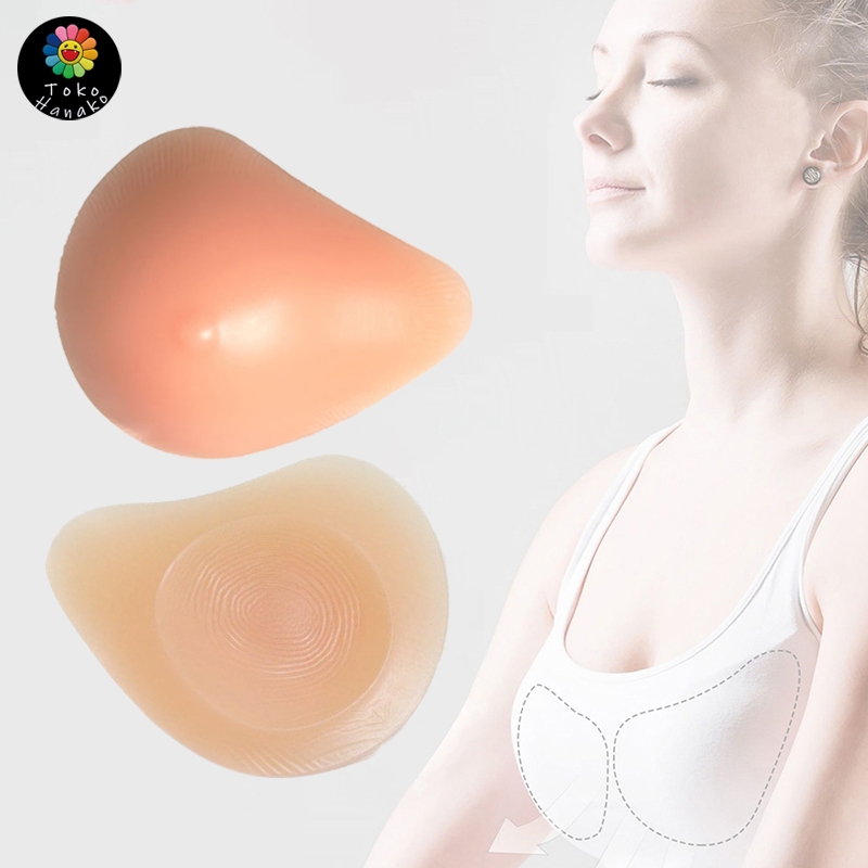 1 Buah Payudara Palsu Spiral Silicone Silikon Bra Mastektomi Silikon Bra Mastektomi Insert Pad Penyu