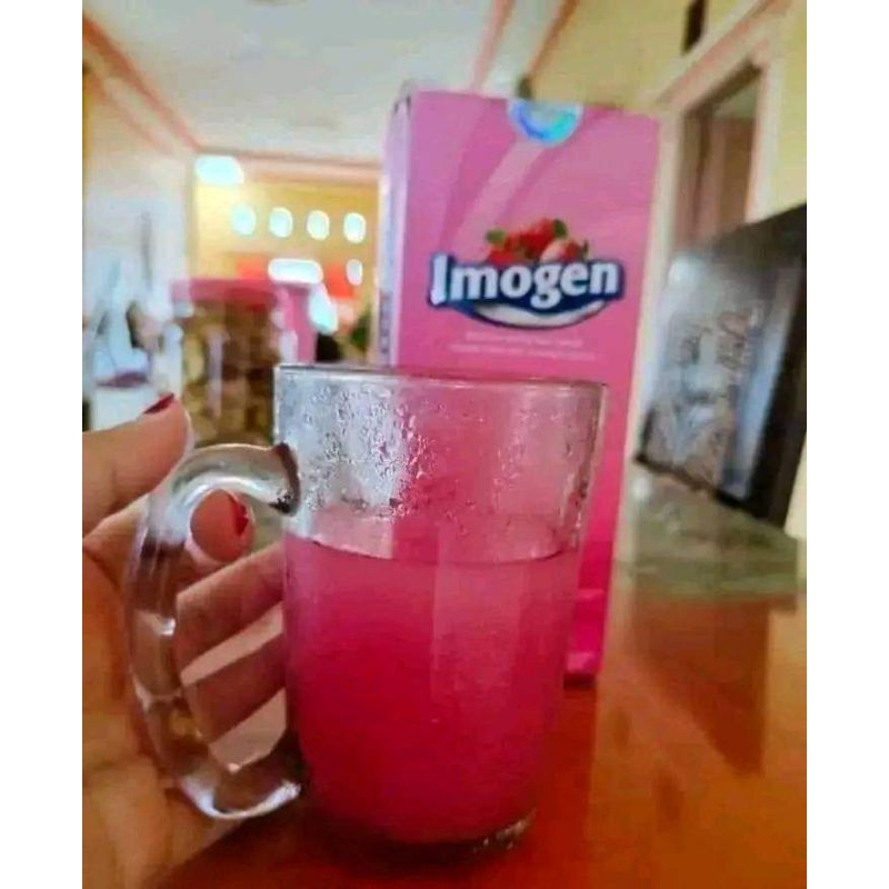 imogen strwberry 5 saset untuk detox usus,menekan BB,menurunkan kolestrol