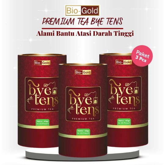 

BIO GOLD TEH BYE TENS 3 PCS - Premium Herbal Tea Membantu Permasalahan Hipertensi 100% Alami