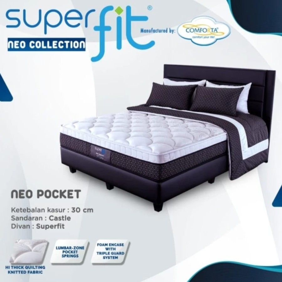 Kasur Springbed 160x200 COMFORTA SUPERFIT NEO POCKET kasur premium